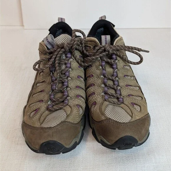 Oboz Sawtooth II Hiking Boots Women's Sz 10 Brown Tan Purple Waterproof Gorpcore - Picture 9 of 14